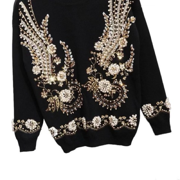 Beyazura two piece loungewear set with beading - Picture 2 of 4